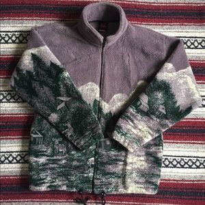 🌟SOLD🌟 Vintage Mazmania Fuzzy Zip-up Fleece Coat
